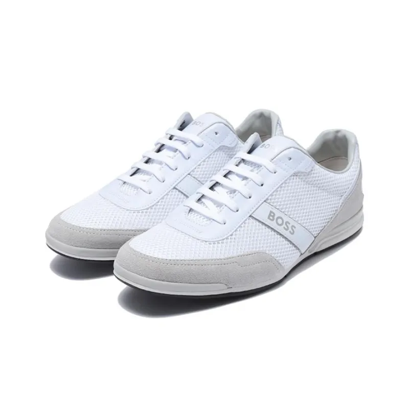 HUGO BOSS Sports Casual Shoes Men's White Gray-2