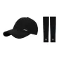Black Hats & Caps+Black Cooling Arm Sleeves