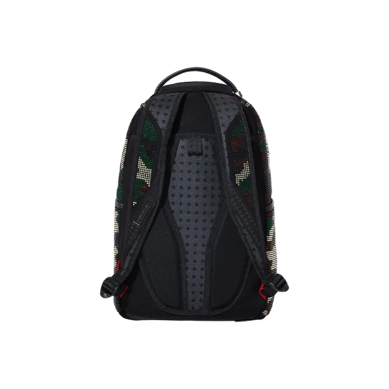 SPRAYGROUND Polyester Backpack Large Size Unisex Gray Green-4