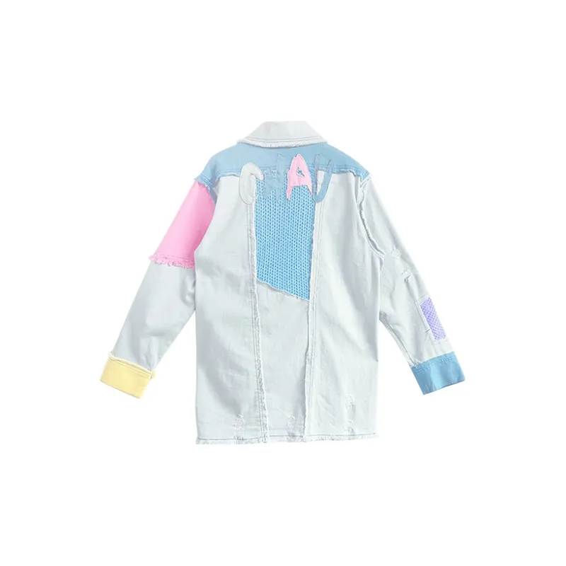 CHAU·RISING Chaurising Our Utopia Series Denim Jackets Women's Light Blue-1