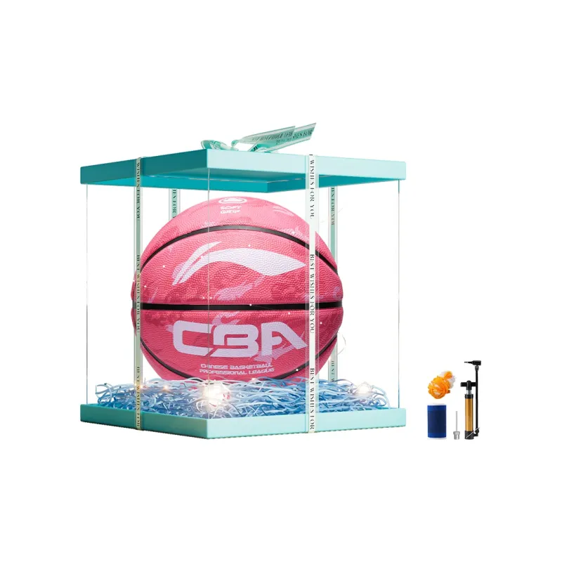 LiNing Rubber Basketball Pink Size 7 5 Size Training Women's-13