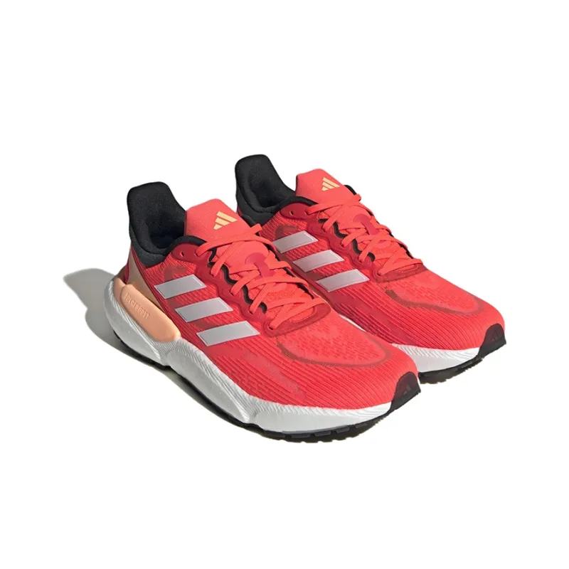 Adidas Solarboost 5 Anti Slip Wear Resistant Low Top Running Shoes Men's Red Orange-2