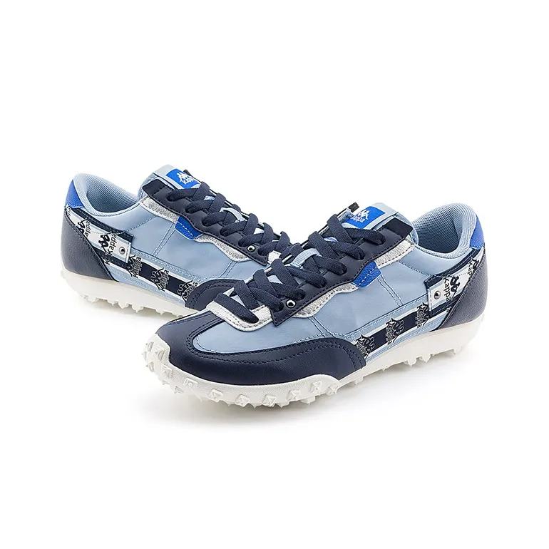 Kappa Anti Slip Wear Resistant Low Top Casual Running Shoes Unisex Blue Patchwork-3