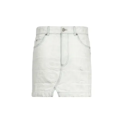 FENDI Denim Short Skirts Women's White