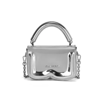 JELLYTOYBOY PU Score Book Hot Girl Small Square Bag Shoulder Bag Handbag Small Size Women's Silver