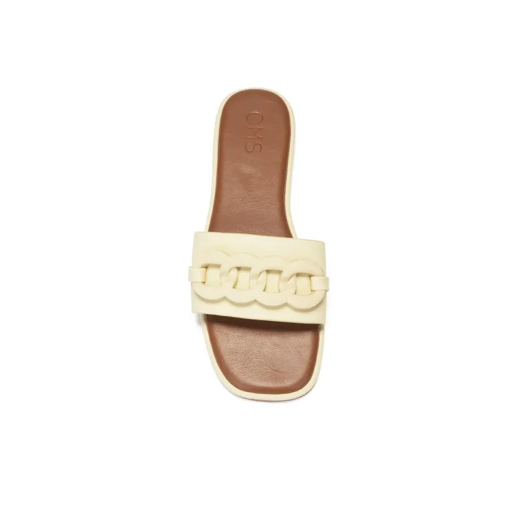 OMS Slide Slippers Women's Black/Beige-16