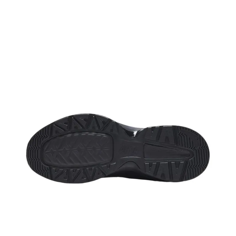 Anta Anti Slip Wear Resistant Low Top Sports Casual Shoes Men's Black-3