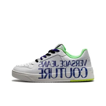 VERSACE JEANS Versace Stylish Skateboarding Shoes Men's White Blue Green