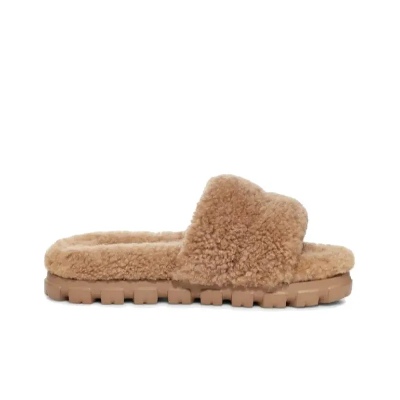 UGG Cozetta Curly Slide Chestnut Women's-1