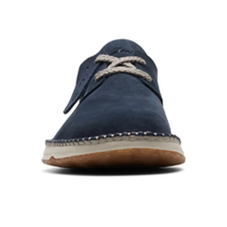 Clarks Casual Leather Shoes Men's Blue-2