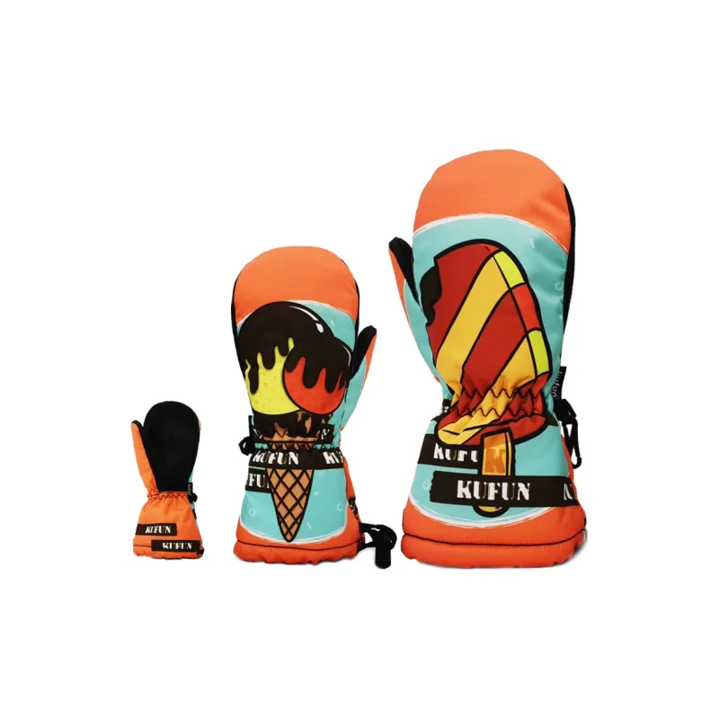 KUFUN Ski Gloves Windproof And Waterproof Gloves Kids'-2