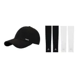 Black Hats & Caps+Black/White 2-Pair Cooling Arm Sleeves