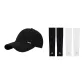 Black Hats & Caps+Black White 2 Pack Cooling Arm Sleeves