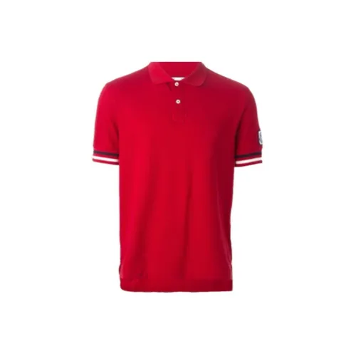 Moncler Polo Shirts Men Red