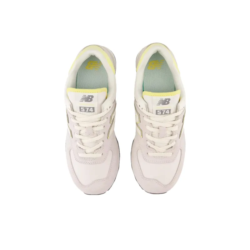New Balance 574 Grey Matter Sea Salt Maize Women's-3