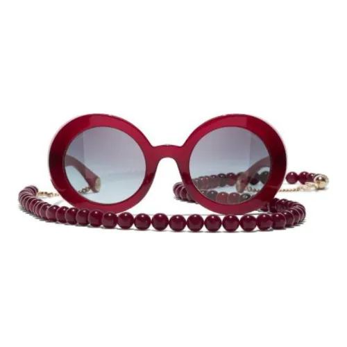 CHANEL Sunglasses Women's Red