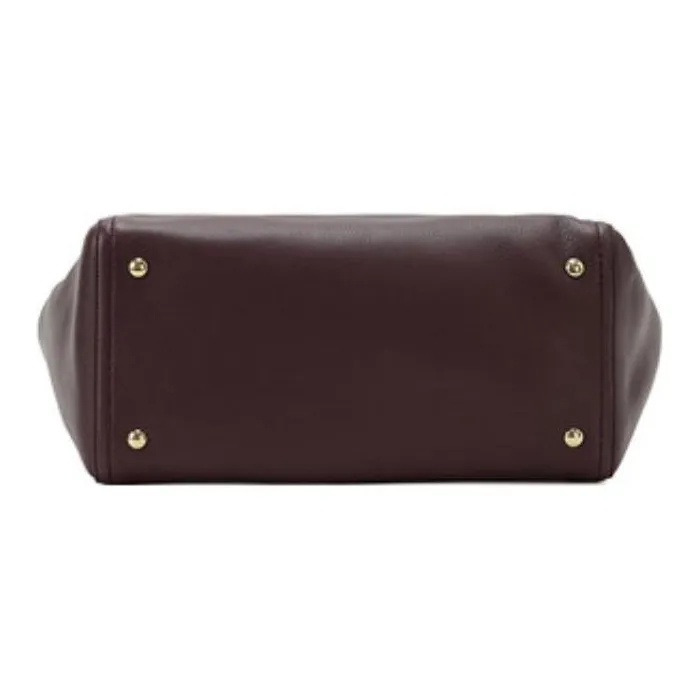 FERRAGAMO Leather One Shoulder Handbags Regular Women's Burgundy-2