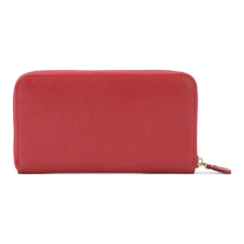 FERRAGAMO Cow Leather Long Wallet Women's Red-3