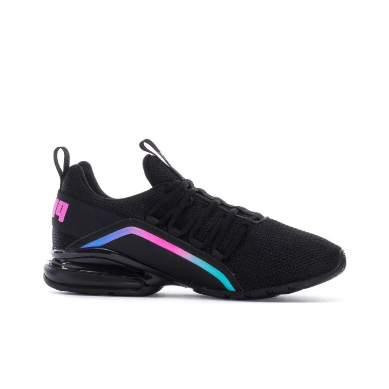PUMA Axelion Mesh Fade 'Black/Luminous Pink' Women's-1