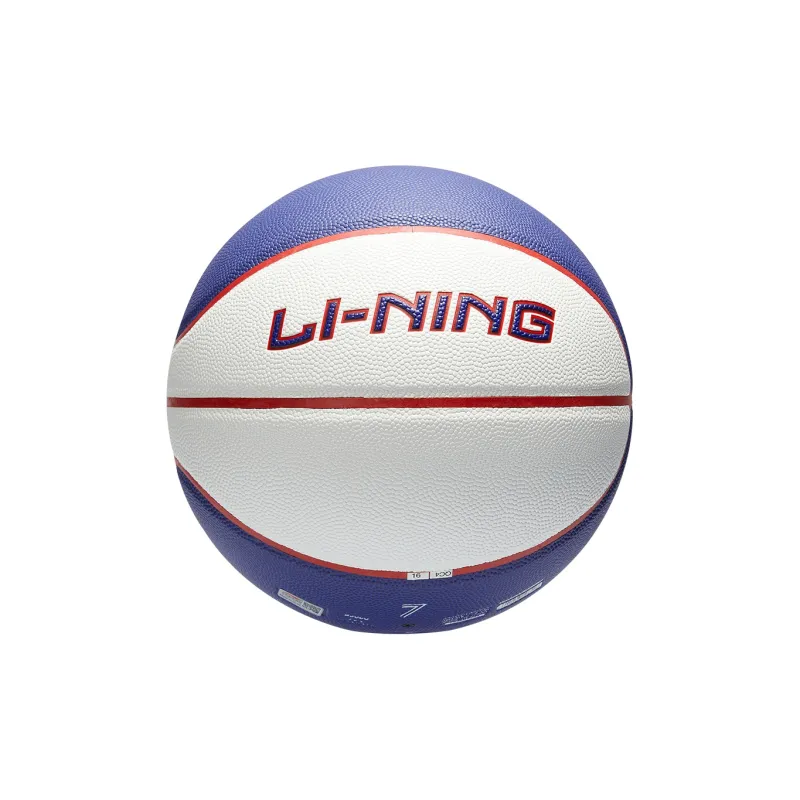 LiNing PU Basketball Blue White Red Size 7 Training Unisex-3