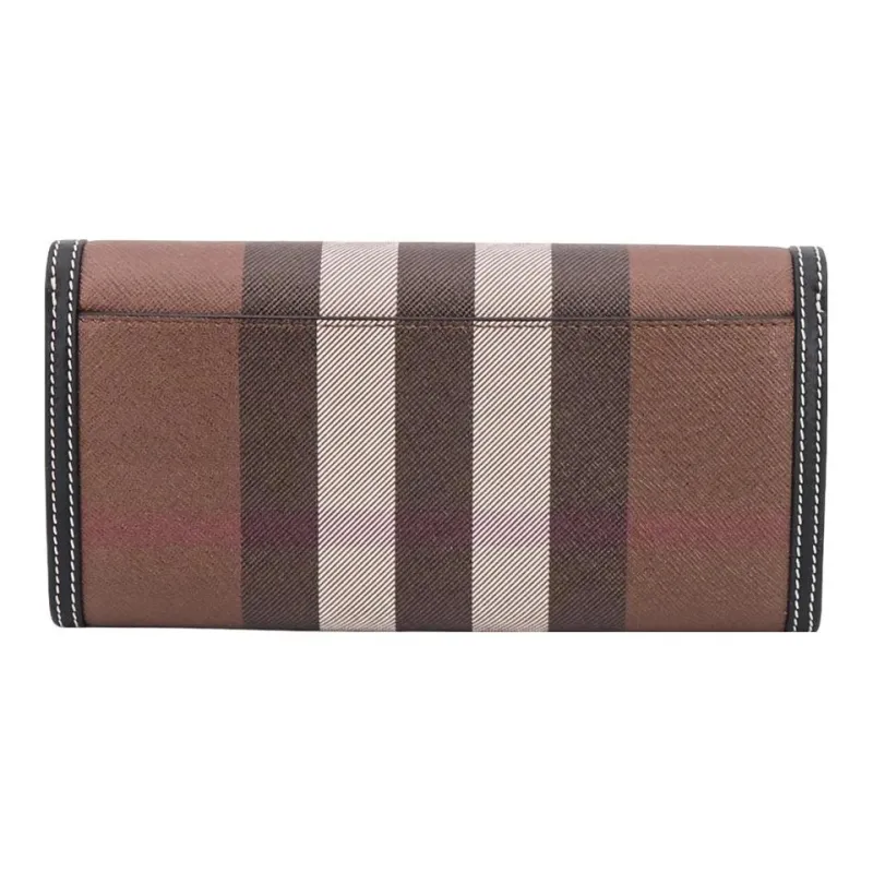 Burberry Leather Wallet Women's Brown-5