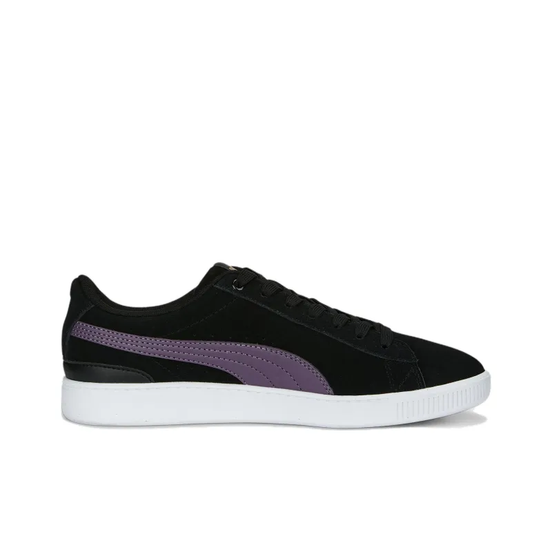 PUMA Vikky V3 Anti-Slip Wear-Resistant Low-Top Skateboard Shoes Women's Black Purple-1
