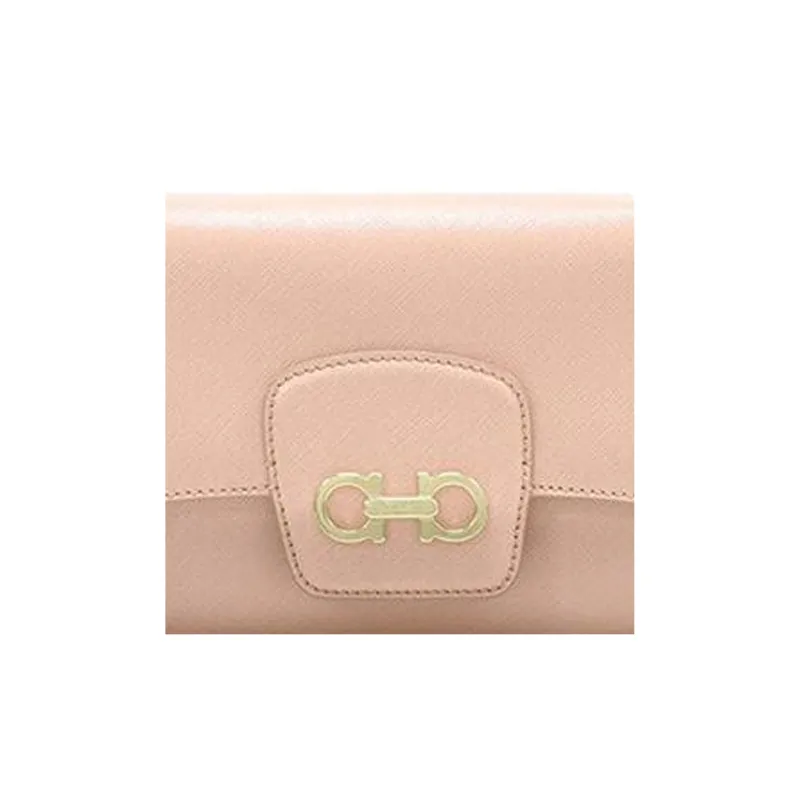 FERRAGAMO Leather Handbag, Shoulder Bag, Crossbody Bag Women's Pink-5