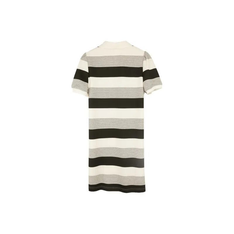 3COLOUR Short-Sleeved Dresses Women's Black White-1