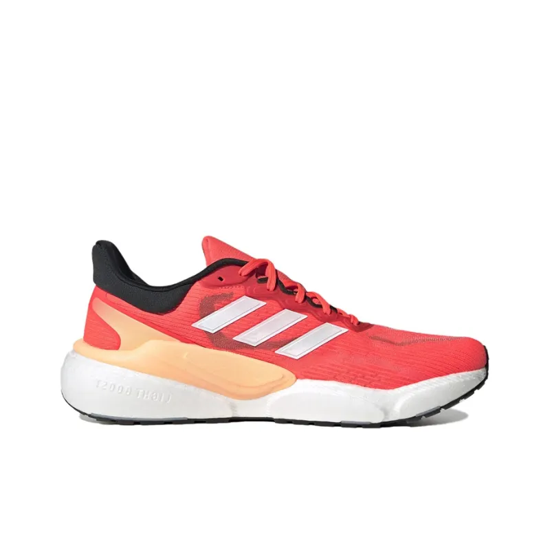 Adidas Solarboost 5 Anti Slip Wear Resistant Low Top Running Shoes Men's Red Orange-1