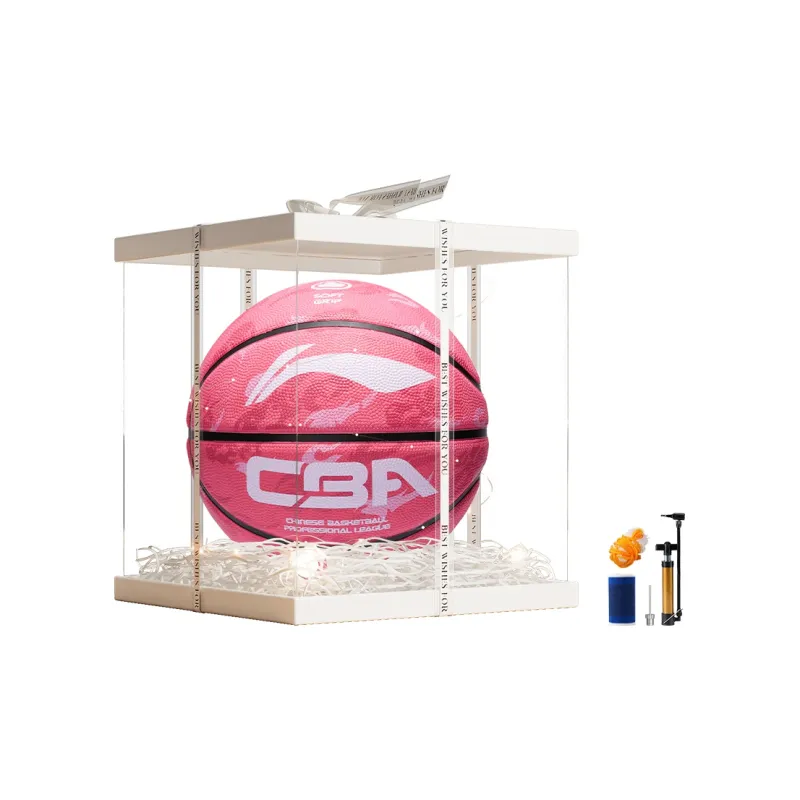 LiNing Rubber Basketball Pink Size 7 5 Size Training Women's-15