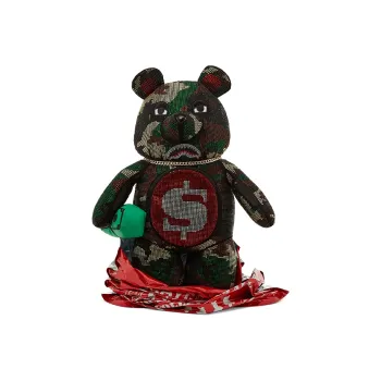 SPRAYGROUND Polyester Backpack Large Size Unisex Gray Green