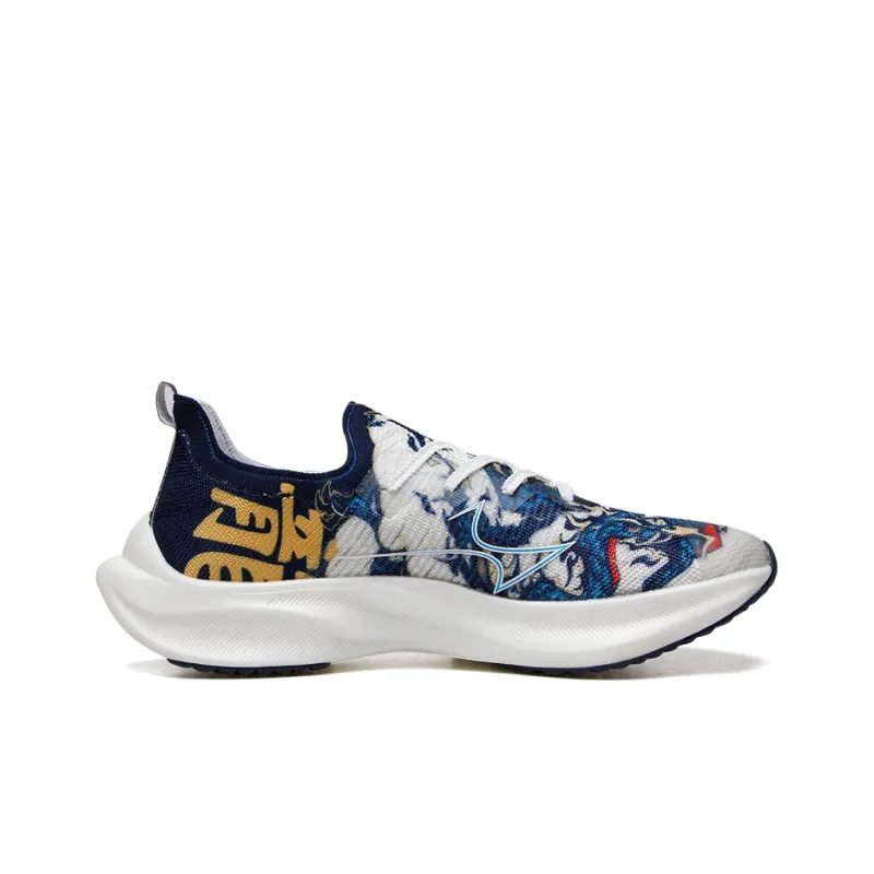 HEALTH Dragon Low Top Running Shoes Unisex Blue Yellow-1
