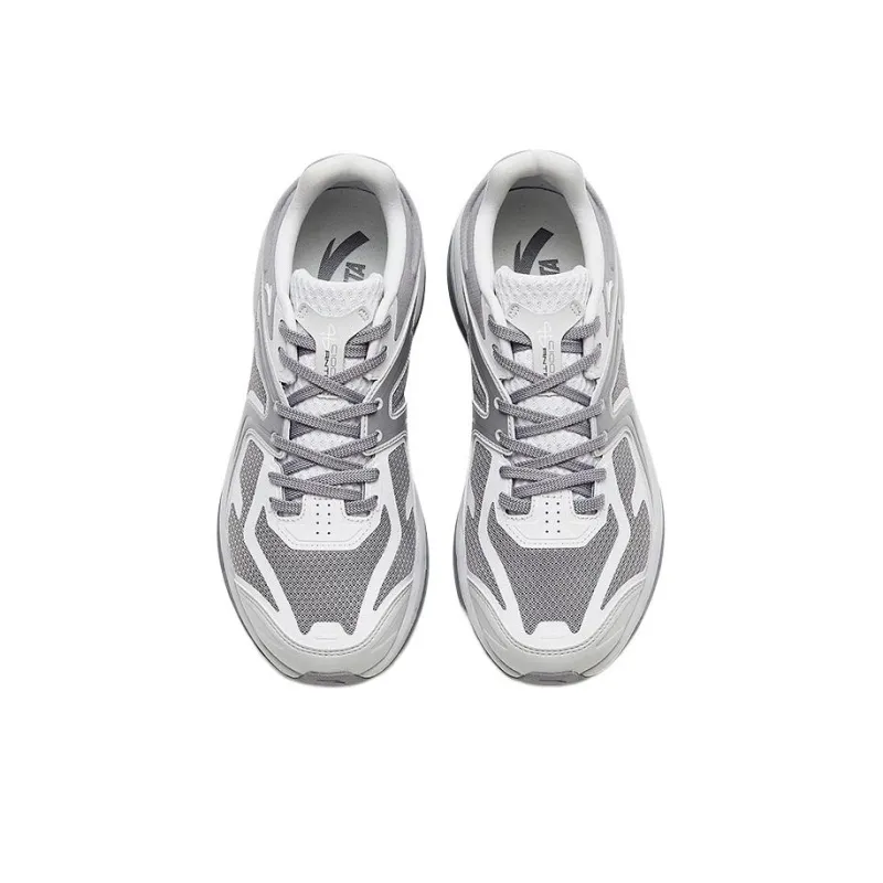 Anta Anti Slip Wear Resistant Low Top Sports Casual Shoes Men's Gray White-1