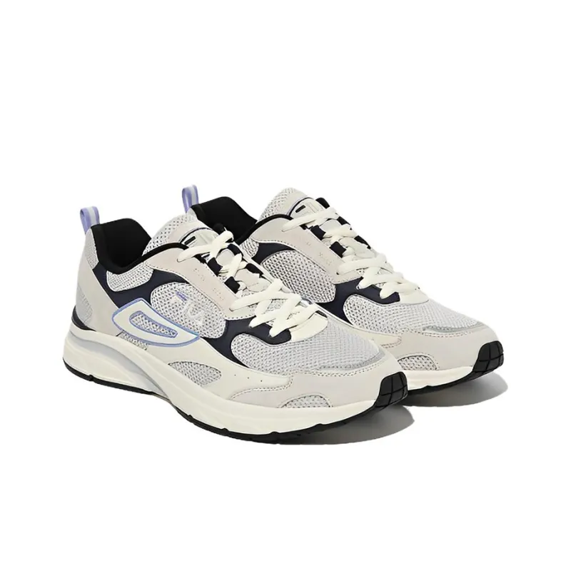 FILA Ray Slip Resistant, Abrasion Resistant, Lightweight Low Top Casual Shoes Unisex Gray Black Korean Style-2