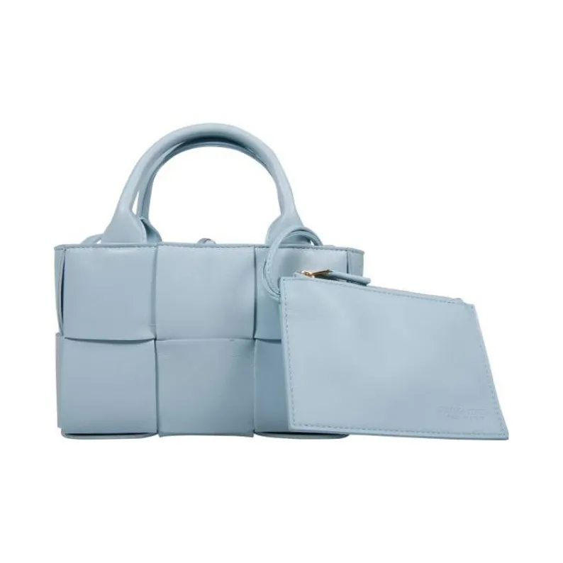 Bottega Veneta ARCO Sheepskin Tote Bag, Shopping Bag, Shoulder Bag, Crossbody Bag, Handbag Extra Mini Women's Blue-1
