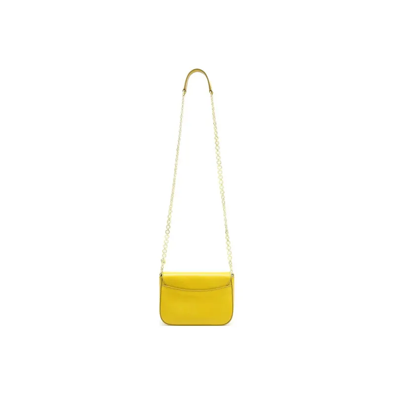 FERRAGAMO Leather Shoulder Bag Crossbody Bag Regular Women's Yellow-2