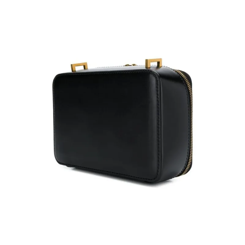 Valentino Grain Calfskin Shoulder Bag, Crossbody Bag Regular Women's Black-1