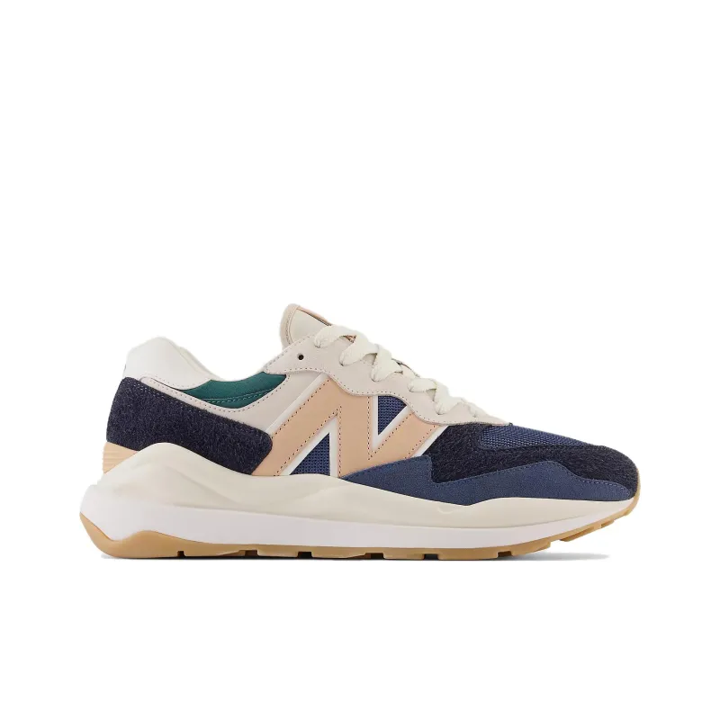 New Balance NB 5740 Cushioning, Slip Resistant, And Abrasion Resistant Low Top Running Shoes Men's Beige Blue-1