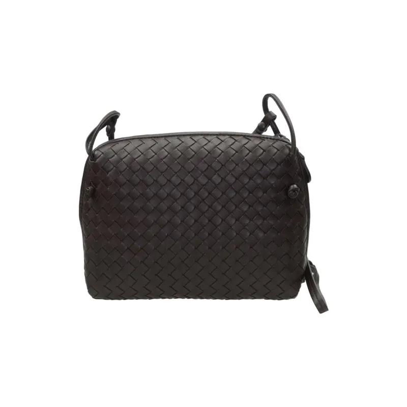 Bottega Veneta Sheepskin Crossbody Bag Shoulder Bag Women's Coffee-2