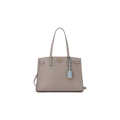 TORY BURCH Robinson Litchi Grain Leather Portable Crossbody Bag Shoulder Bag Women's Gray