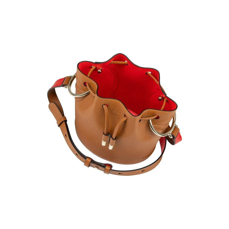 CL LUBOTING Calfskin Bucket Bag, Shoulder Bag, Crossbody Bag Women's Brown-5