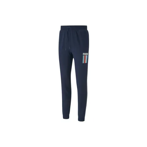 PUMA Knitted Sweatpants Men Tweed Blue