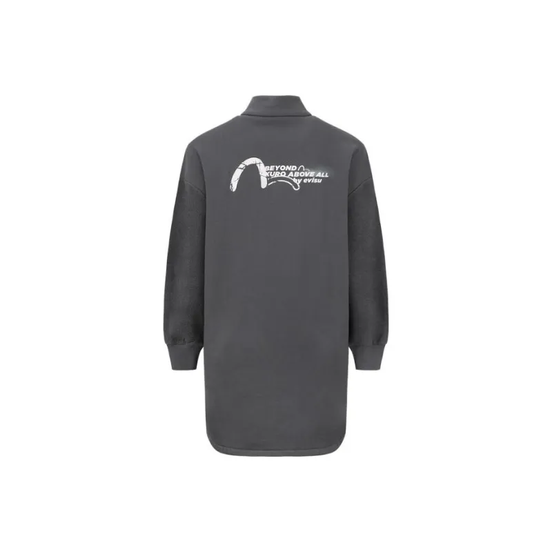 EVISU Long Sleeved Dresses Women's Dark Gray-1