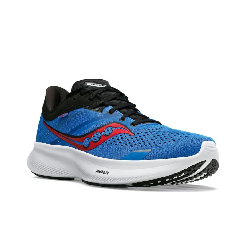 Saucony Ride 16 Anti Slip Wear Resistant Low Top Running Shoes Men's Blue Black-2