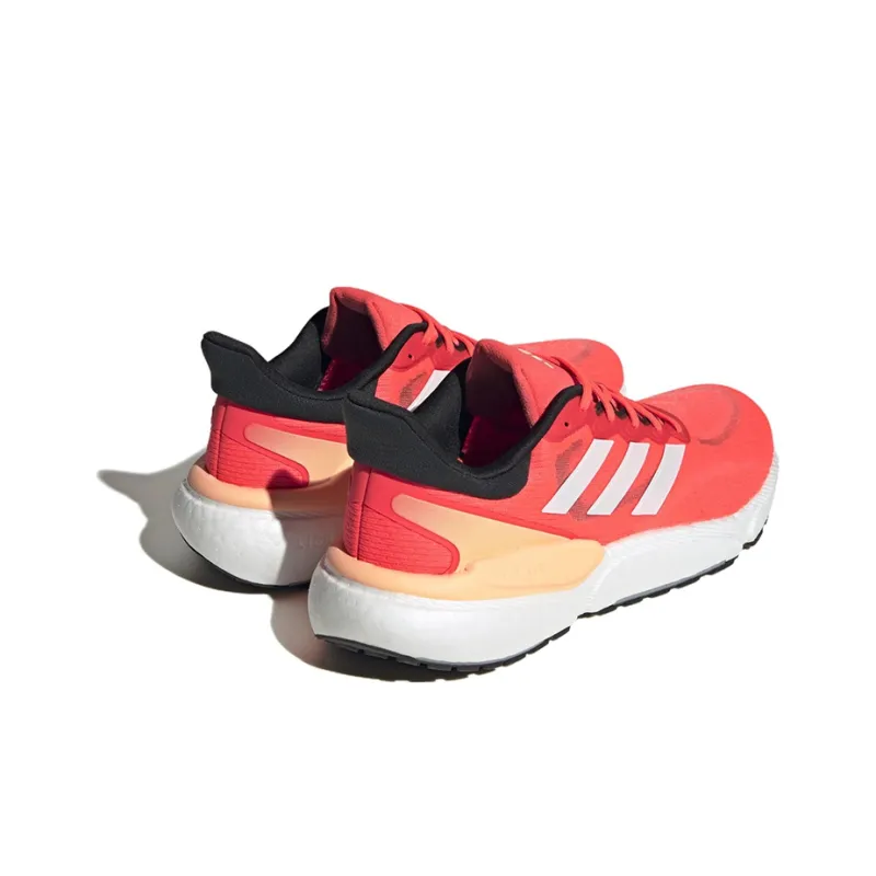 Adidas Solarboost 5 Anti Slip Wear Resistant Low Top Running Shoes Men's Red Orange-3