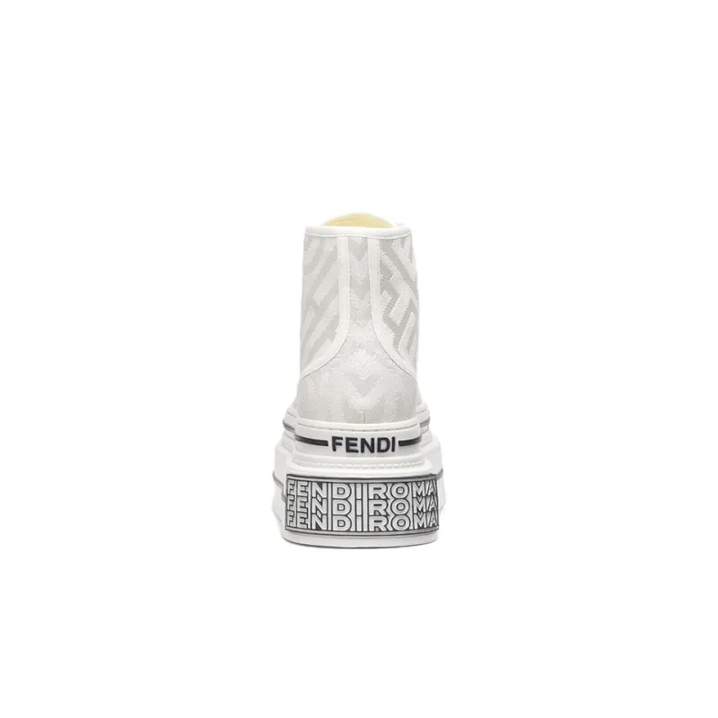 FENDI By Marc Jacobs Domino High Tops White Canvas-4