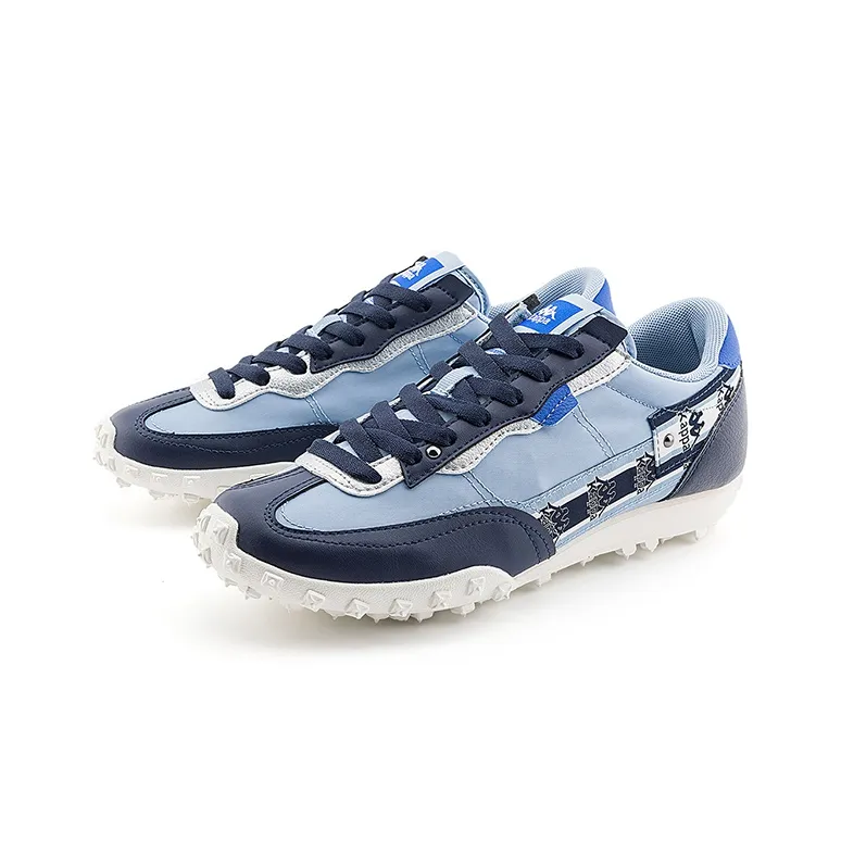 Kappa Anti Slip Wear Resistant Low Top Casual Running Shoes Unisex Blue Patchwork-2