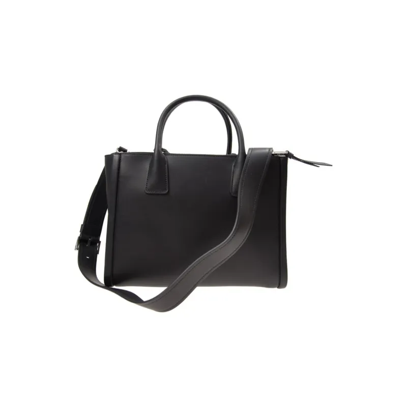PRADA Calfskin Shoulder Bag Crossbody Bag Handbag Women's Black-2