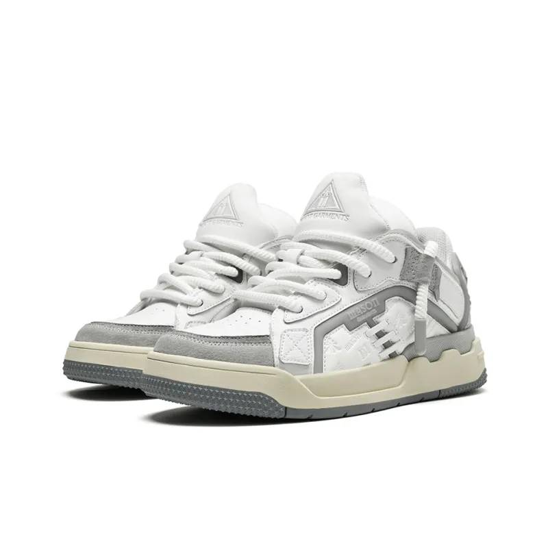 Masongarments Staircase Skateboard Shoes Unisex Ivory White-1