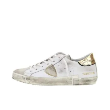 PHILIPPE MODEL Paris Contrasting Croc-effect Sneakers